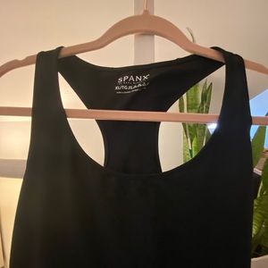 XL Spanx Black Tank Top w/ Side Zippers